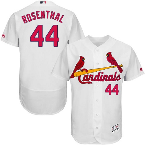Cardinals #44 Trevor Rosenthal White Flexbase Authentic Collection Stitched MLB Jersey - Click Image to Close